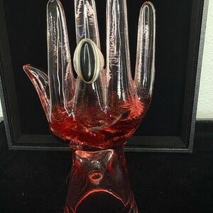 Vintage Sterling Silver with Black Onyx Ring